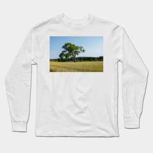 The lonely old tree in the field Long Sleeve T-Shirt